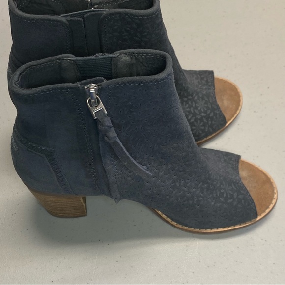 TOMS Women's Majorca Booties in Embossed Heather Grey Size US 6 - Picture 3 of 7